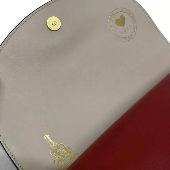 Auth Salvatore Ferragamo Gancini 21H986 Beige Red Multi PVC Leather - Picture 15 of 16